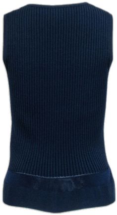 Casual Ribbed Vest For Work, Classic Knit Tank Top, Classic Knit Sleeveless Tank Top, Ribbed Tank Top For Work, Ribbed Tank Top For Workwear, Casual Crew Neck Tank Top For Work, Fitted Crew Neck Tank Top For Work, Sleeveless Stretch Knit Top For Work, Everyday Stretch Knit Sweater Vest