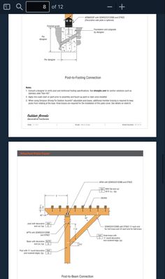 an image of some diagrams and instructions for the design of a stair case, which is also