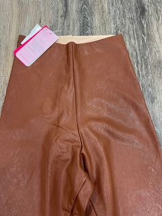 Brand: COMMANDO Style: FAUX LEATHER LEGGINGS Color: BROWN Size: S Other Info: NWT FAUX LEATHER LEGGINGS SKU: 137-137120-26181 CONDITION: NEW Brown Stretch High Waist Leather Pants, Brown Stretch Leather Pants For Night Out, High Waist High Stretch Brown Pants, High Stretch Brown Pants For Fall, High Waist Brown Leggings For Fall, Trendy High Stretch Brown Bottoms, High Stretch Brown Bottoms For Fall, High Stretch Brown Leggings For Fall, High Waist High Stretch Brown Leggings