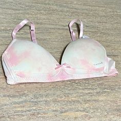 Size 30a. Bra Is Padded. Brand New. 30a Bra, Women's Intimates, Pink White, Tie Dye, Dye, Bra, Brand New, Women Shopping, Pink