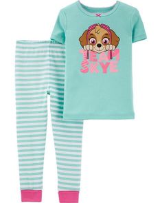 Heroes may never sleep, but your little hero will definitely want to sleep when wearing these extra cozy cotton pajamas featuring PAW Patrol™ characters! Golden Family, Girls Pjs, Dresses For Baby, Girl Pajamas, Cotton Pjs, Kids Pjs, Cotton Pajamas, Clothes For Girls