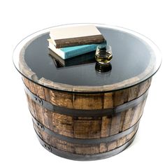 Coffee Table - Motor City Barrels Whiskey Barrel Coffee Table, Wine Barrel Coffee Table, Whiskey Barrel Ideas, Whiskey Barrel Bar, Wine Barrel Ideas, Wine Barrel Table, Barrel Coffee Table, Bourbon Room, Beautiful Coffee Table