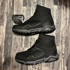 Nortiv 8 Men’s Hiking Boots! Tackle All Those Outdoor Activities You Want In These Boots- Size 8.5 In Black- Nwt. Black Slip-resistant Waterproof Boots For Streetwear, Fade-resistant Black Hiking Boots For Outdoor Work, Wear-resistant Low-top Boots For Outdoor, Black High-top Techwear Boots, Black Lace-up Techwear Boots, Black Waterproof Boots With Reinforced Toe For Streetwear, High-top Techwear Boots With Vibram Sole, Black High Ankle Outdoor Boots, Techwear High-top Boots With Vibram Sole