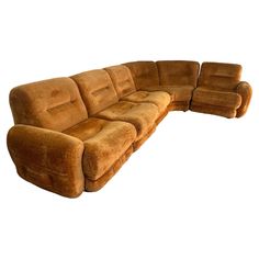 The Beautiful Italian Mid Century Sectional Sofa from the 1980s is a stunning piece that embodies the design aesthetics of that era. The sofa features its original orange fabric, adding a vibrant and retro touch to the overall look. With a midcentury design, this sectional sofa is not only visually appealing but also offers a comfortable seating arrangement. The craftsmanship and attention to detail in the Italian design of the 1980s are evident in this sofa, making it a stylish and timeless add Mid Century Sectional Sofa, Sofa Making, Mid Century Sectional, Modern Sectional Sofa, Midcentury Design, Modern Sofa Sectional, Design Aesthetics, Modern Sectional, Orange Fabric