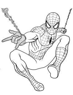 Superhero coloring page & line art Free Kids Coloring Pages