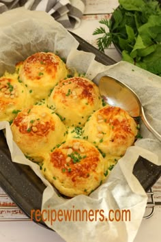 some food that is in a pan on a table