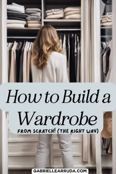 Revamp your style with our ultimate guide to building a brand new wardrobe from scratch! From timeless essentials to statement pieces, discover how to curate a closet that reflects your unique personality and fits your lifestyle seamlessly. Say goodbye to fashion ruts and hello to endless outfit possibilities. build a closet you love | Korean Couture, Revamp Wardrobe, Wardrobe From Scratch, Bedroom Organization Ideas, Timeless Fashion Pieces, Ultimate Capsule Wardrobe, Neutral Capsule Wardrobe, Functional Wardrobe