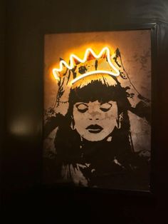 a painting with a crown on top of it