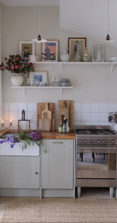 the kitchen is clean and ready for us to use