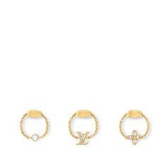 LOUIS VUITTON® - Lady Lv Ring Set - Gold Lv Ring, High Jewelry Ring, Expensive Jewelry Luxury, Rings Women, Gold Ring Sets, Jewelry Luxury, Rings Jewelry Fashion, Expensive Jewelry, Ring Crafts