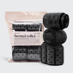 Hair Rollers | Ceramic 8 Pack Heatless Hair KITSCH Smooth Curly Hair, Curlers For Long Hair, Pump Up The Volume, Velcro Rollers, Different Curls, Hair Roller, Frizz Free Curls, Textured Curly Hair, Hair Textures