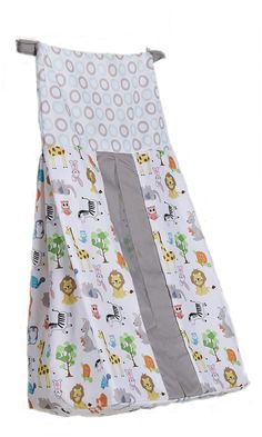 a child's sleeping bag with animals on it