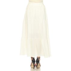 Elevate your fashion game with this flowy and effortlessly chic skirt. This maxi skirt from White Mark boasts a pleated design that adds texture, movement, and a touch of sophistication to your look. Dress it up or down as this skirt is incredibly versatile. Pair it with a tucked in blouse and heels for a sophisticated look or go for a more relaxed vibe with a tucked in tee and sandals and pair it with a jacket on chilly days. It’s perfect for various occasions and style preferences. Elegant Ruffled Maxi Bottoms, Chic Solid Color Maxi Skirt For Day Out, Chic Solid Color Maxi Skirt With Lining, Chic Lined Maxi Skirt, Spring Flared Maxi Skirt With Lined Detail, Elegant Maxi Skirt With Elastic Waistband For Vacation, Elegant Tiered Cream Maxi Skirt, Elegant Spring Flared Maxi Skirt, Spring Full Lined Maxi Skirt