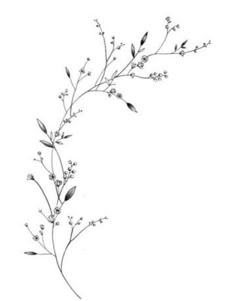 Botanical Arm Tattoo, Floral Tattoo Stencil, Simple Unique Tattoos, Branch Tattoo, Vine Tattoos, Pretty Tattoos For Women