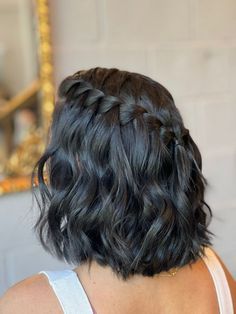 Short Layered Bob Haircuts, Braided Hairdo, Prom Hairstyles For Short Hair, Hairdos For Short Hair, Short Hair Styles Easy, Short Hairstyles For Women