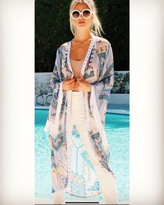 A Kimono is essential In every wardrobe!! Pair this with jeans , jean shorts or over your favorite dress or bathing suit. One Size fits most S-XL Affordable Summer Festival Kimono, Printed Summer Cover-up For Day Out, Casual Long Printed Cover-up, Printed Summer Poolside Cover-up, Multicolor Summer Beach Cover-up Bottoms, Beachy Open Front Cover-up For Poolside, Beachy Open Front Poolside Cover-up, Printed Beachwear Cover-up For Day Out, Bohemian Open Front Swimwear For Summer