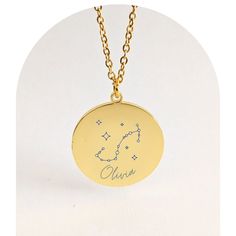 a gold plated necklace with the name charlotte written in cursive writing on it