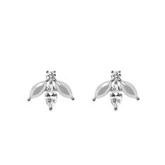 Display an eye catching proclamation on your ears wearing the tribute to 1774's femininity of the great marquises of France, the Pauline Félictié earrings. As bees played a significant role in the nouveau art age, a rich marquise diamond acts as the body of royal bee with two glimmering gold shaped wings. As part of the LA MARQUIS collection was inspired by Parisian springtime, the collection was designed with floral and natural elements adorned by the glisten of diamonds and gold. This spectacular piece is perfect for any occasion and adds a powerful statement to any look. Pauline Félicité became the second mistress of Louis XV, although her sister kept the official position of maîtresse en titre. The king lavished her with gifts, the greatest being the castle of Choisy-le-Roi newly decor Elegant Marquise Cut Cluster Earrings For Formal Occasions, Luxury Marquise Wedding Earrings, Diamond Bridal Earrings Marquise Shape, Luxury White Gold Earrings With Diamond Eyes, Diamond Marquise Bridal Earrings, White Gold Marquise Jewelry With Matching Earrings, Diamond Bridal Earrings In Marquise Shape, Luxury White Gold Marquise Cluster Earrings, Luxury Marquise Formal Earrings