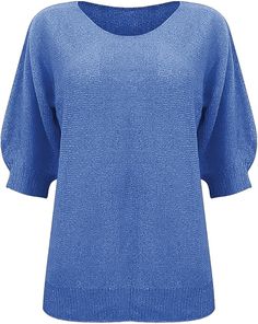 a women's blue sweater with open shoulders