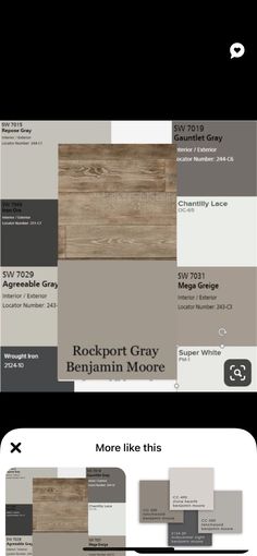 an image of the same color scheme for wood flooring and paint colors in different styles