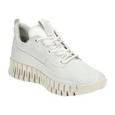 Step into style and comfort with the Ecco Gruuv Women's White Sneakers. Ideal for the fashion-conscious young adult, these sneakers feature a chic diamond pattern, enhancing their visual appeal while offering the durability and comfort Ecco is known for. Perfect for both casual outings and light sporting activities, these sneakers ensure a perfect blend of fashion and function. Enjoy the lightweight build and versatile design, tailored specifically for a dynamic lifestyle. Elevate your shoe collection with these must-have white sneakers and experience style that doesn’t sacrifice comfort. Ladies Footwear, White Sneakers Women, Diamond Pattern, White Sneakers, Shoe Collection, Women Shoes, Lifestyle, Sneakers, Pattern