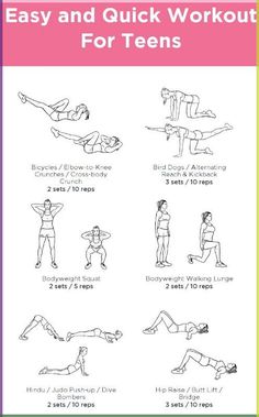 an exercise poster with instructions to do the same workout as you are doing in this photo