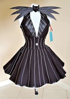 Nightmare Before Christmas Wedding, Pumpkin Queen, Tuxedo Dress, Queen Dress, Christmas Costumes, Costume Outfits, Cosplay Outfits, Halloween Cosplay