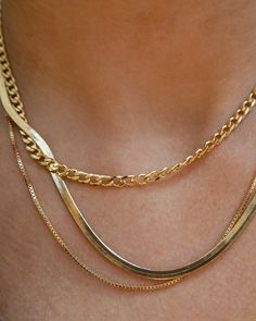 Our Gianna necklace is the perfect necklace to pair with any of our jewelry. Wear by itself for a minimal look, or layer with any of your favorite jewelry! Dimensions3.5mm thickness and 16'', 18'' and 20'' Materials18k gold filled Delicate Snake Chain Jewelry For Layering, Layering Delicate Snake Chain Jewelry, 14k Gold Chain Jewelry For Layering, 14k Gold Double Chain Layering Jewelry, 14k Gold Figaro Chain Jewelry For Layering, 14k Gold Double Chain Jewelry For Layering, Minimalist 14k Gold Double Chain Jewelry, Minimalist 14k Gold Double Chain Necklace, 14k Gold Filled Figaro Chain Necklace For Layering