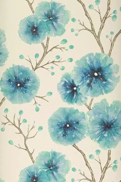 blue flowers are on a white background