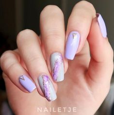 30 Cute Purple Nail Ideas - Nail Extension Designs, Marvel Nails, Valentines Nail Art, Valentines Nail Art Designs, Star Nail Designs, Purple Ombre Nails, Water Marble Nail Art, Nail Extensions Designs, Valentines Nail