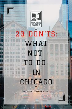 the words, 29 don't'ts what not to do in chicago