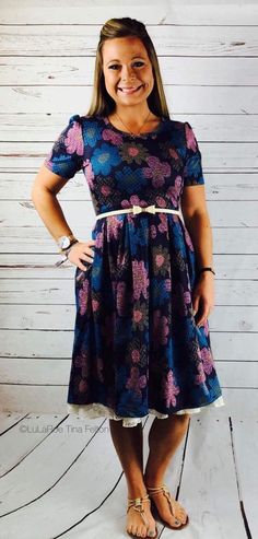 Amelia with a LoLa underneath for a cute lace look LuLaRoe Outfit LuLaRoe Tina Felton How To Wear Lularoe Carly, Lularoe Madison Skirt, Lularoe Carly Dress, Lularoe Julia