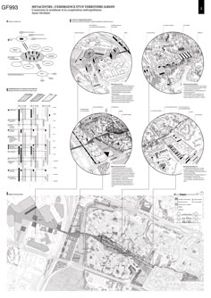 an architectural diagram showing the various areas in which buildings are located