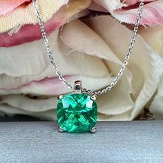 Sleek sellouts! 🤓. Order Cushion Cut Emerald Pendant Necklace For Ladies, 14k Gold Emerald May Birthstone Pendant, Simple Layering Emerald Necklace For Her #5705 at $454.65 #BirthdayGift #EmeraldPendant #TravelJewelry #EmeraldNecklace #CushionCut #MothersDay #GiftForHer #MayBirthstone #AnniversaryGift #SolitairePendant Formal White Gold Emerald Birthstone Necklace, Classic Emerald Necklace With Diamond Cut, Formal Emerald Birthstone Necklace, Fine Jewelry, Formal Emerald Birthstone Pendant Necklace, Formal Emerald Pendant Necklace Birthstone, Classic May Birthstone Gemstones For Gift, Formal Emerald Birthstone Necklace, Formal Fine Jewelry Emerald Necklace, Hallmarked Round Emerald Necklace