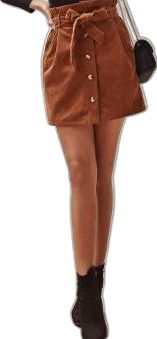 Fall Mini Length Brown Skirt, Casual Brown Mini Skirt For Work, Casual Brown Knee-length Mini Skirt, Women Skirts, Spring Fabric, Mid Calf, Womens Skirt, High Waist, High Waisted