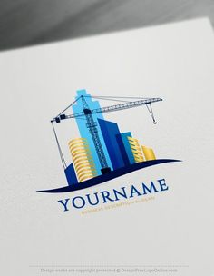 Real Estate Crane Logo Design, Real Estate Logo Design Ideas, Construction Logo Ideas, Crane Logo, Logo Design Construction, Estate Logo Ideas, Real Estate Logo Ideas, Slideshow Design