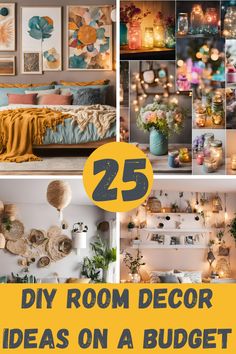 25 diy room decor ideas on a budget