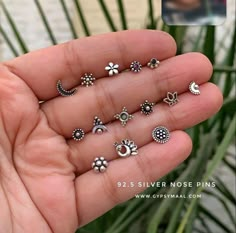 These nose pins r  silver jewellery....it makes your face beautiful ❤️ Oxidised Nose Pin, Minimalist Accessories Jewellery, Nose Chain, Unique Nose Rings, Beautiful Nose, Succulent Jewelry, Jewellery Women, Nose Pins, Small Nose