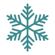 a blue snowflake on a white background