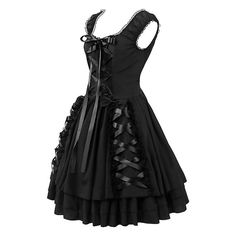 Retro Vintage Punk & Gothic Medieval Dress Masquerade Goth Girl Women's Cosplay Costume Halloween Halloween Party / Evening Dress Darling Venom, Ripped Dress, Womens Cosplay, Alien Invasion, Medieval Costume, Steampunk Victorian, Custom Made Clothing, Medieval Dress, Dress Halloween Costume