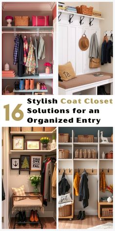 six stylish coat closet options for an organized entry