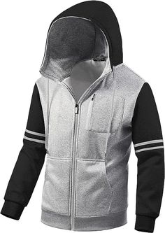 The Men's Soft Fleece Sweatshirt Hoodie is the perfect companion for outdoor activities. Made from 100% polyester, it offers superior warmth and comfort, as well as a lightweight and breathable feel. With its classic hoodie design, it offers a relaxed, casual fit that is perfect for any chill in the air. 100% Polyester Zipper closure Machine Wash ☞Windproof Design: Men's hoodie lightweight jacket Outer fabric has high moisture absorption, breath-ability and quick-drying.Stretchy ribbed cuff and