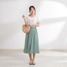 Size Chart :  It is the garment's measurements, Not body measurements . Size XS:  Flexible Waist: 65cm-80cm（25.6"-29.5"）, Length: 75 cm （29.5"） Size S: Flexible Waist: 70cm-85cm（27.5"-33.5"）, Length: 75 cm （29.5"） Size M: Flexible Waist: 75cm-90cm（29.5"-35.5"）, Length: 75 cm （29.5"） Size L: Flexible Waist: 80cm-95cm（31.5"-37.5"）, Length: 75 cm （29.5"） Size XL: Flexible Waist: 90cm-105cm（35.5"-41.5"）, Length: 75 cm （29.5"） Size XXL: Flexible Waist: 100cm-115cm（39.5"-45.5"）, Length: 75 cm （29.5"） Size 3XL: Flexible Waist: 110cm-125cm（43.5"-49.5"）, Length: 75 cm （29.5"） Size 4XL: Flexible Waist: 120cm-135cm（47.5"-53.5"）, Length: 75 cm （29.5"） Size 5XL: Flexible Waist: 130cm-145cm（51.5"-57.5"）,  Length: 75 cm （29.5"） Size 6XL: Flexible Waist: 140cm-150cm（56.5"-63.5"）,  Length: 75 cm （29.5"） 🌸 High-waist Cotton Pencil Skirt With Pockets, High Waist Cotton Pencil Skirt With Pockets, Casual High Waist Skirt With Side Pockets, High Waist Cotton Skirt In Solid Color, High-waist Solid Color Cotton Skirt, High Waist Solid Color Cotton Skirt, Casual Cotton Maxi Skirt With Pockets, High Waist Solid Pencil Skirt With Pockets, Casual Long Cargo Skirt For Summer