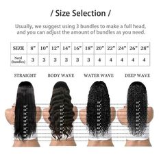 Material: 100% human hair Hair Grade: 9A Texture: Body Wave, Deep Wave, Straight, Water Wave Color: Natural Color Length: 10-28 inches bundles lengthFeature: Shedding free, no tanglingUnit Weight: 100g(+/-5g) each bundle Hair Life: Over 12 months (depending on use and care) Shipping and delivery: Local Pickup & Shipping(USPS priority mail) 10 Inch Sew In Weave, Weave Length Chart, 16inch Sew In Weave, 16 Inch Sew In Weave, Boho Braid Ponytail, Body Wave Sew In, Leave Out Quick Weave, Sew In Leave Out, Water Wave Weave