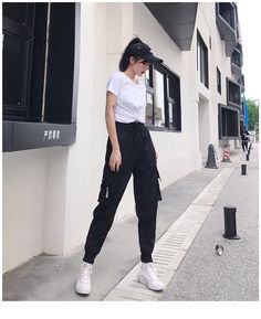 FREE SHIPPING Women High Waist Loose Streetwear Baggy Pants JKP3379 Casual Baggy High-waisted Harem Pants, Casual Baggy Cargo Style Harem Pants, Baggy Full-length Casual Parachute Pants, Casual Baggy Full-length Parachute Pants, Baggy Full-length Casual Joggers, Casual Full-length Harem Pants With Pockets, Casual High Waist Baggy Parachute Pants, Casual High Waist Cargo Pants, Baggy Cargo Style Joggers For Spring