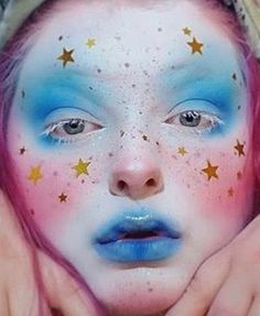 Weirdcore Makeup, Clown Core Makeup, Funky Makeup, Kawaii Makeup, Alt Makeup, Cool Makeup Looks, Edgy Makeup, Cool Makeup, Creative Eye Makeup