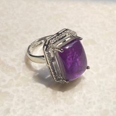 Purple Doublet Ring Statement Ring will enhance your look. These Purple Diamond Ring will surely add a touch of elegance in your look. A Perfect gift for mom or Gift for wife. *𝐏𝐑𝐎𝐃𝐔𝐂𝐓 𝐃𝐄𝐓𝐀𝐈𝐋* * 𝐌𝐚𝐭𝐞𝐫𝐢𝐚𝐥: Brass * 𝐏𝐥𝐚𝐭𝐢𝐧𝐠: White Rhodium Plated * 𝐒𝐭𝐨𝐧𝐞: AAA-quality CZ Diamond. 𝐕𝐢𝐬𝐢𝐭 𝐎𝐮𝐫 𝐅𝐀𝐐𝐬 𝐟𝐨𝐫 𝐒𝐡𝐢𝐩𝐩𝐢𝐧𝐠 𝐏𝐨𝐥𝐢𝐜𝐢𝐞𝐬 𝐚𝐧𝐝 𝐂𝐚𝐫𝐞 𝐈𝐧𝐬𝐭𝐫𝐮𝐜𝐭𝐢𝐨𝐧 *𝐃𝐈𝐒𝐂𝐋𝐀𝐈𝐌𝐄𝐑* * Product color may slightly vary due to photographic lighting sources or your screen settings. * Stone color may vary slightly due to variations in natural stones. *𝐒𝐈𝐌𝐈𝐋𝐀𝐑 𝐃𝐄𝐒𝐈𝐆𝐍* https://www.etsy.com/listing/1778043269/ Purple Diamond Ring, Purple Ring, Big Stone Ring, Ring Luxury, Ring Purple, Purple Rings, Purple Diamond, Etsy Bridesmaid Gifts, Zircon Ring