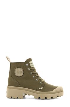 A tonal logo patch accentuates the sporty style of a high-top–inspired bootie set on a sturdy lugged sole. Lace-up style; inside zip closure Textile upper and lining/rubber sole Imported Women's Shoes Casual Ankle Platform Boots, Casual High-top Platform Boots For Outdoor, Casual Ankle Combat Boots With Lug Sole, Casual Outdoor Platform Boots, Casual Fall Platform Boots For Streetwear, Casual Platform Boots For Fall Streetwear, Casual Fall Streetwear Platform Boots, Casual Ankle Boot Platform Boots For Streetwear, Casual Low-top Platform Boots