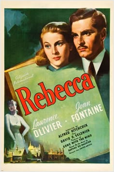 an old movie poster with two people holding a sign that reads re bebeca