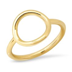 With delicate charm, the dainty open circle design of this elegant gold ring is an artistic expression of hopes and dreams! Its circular opening encourages the flow of enrichment and love to and from the wearer, while also adding the perfect dash of geometric style. Created lovingly by a solo jewelry art crafter in a studio in California, this pure 18K gold ring is one-of-a-kind with its own subtle markings of handcrafted artistry. The one hope is that you feel amazing the moment you slide it on Modern Gold Stackable Rings, Modern Open Circle Jewelry With Ring Detail, Modern Halo Yellow Gold Rings, Yellow Gold Circular Jewelry With Ring Detail, Yellow Gold Open Ring With Halo Design, Elegant Open Circle Promise Ring, Modern Stackable Round Halo Rings, Modern Stackable Halo Rings, Modern Round Rings In Recycled Gold